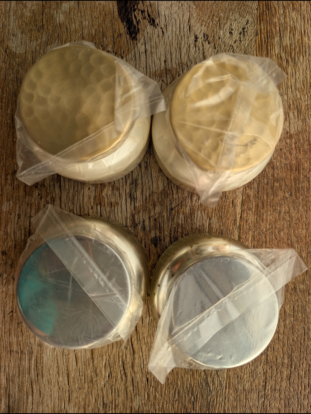 Anthropologie 4 Volcano White & Silver Jar Candle Set - Picture 7 of 7